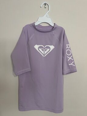Roxy Girls' Lavender UPF Rash Guard Size 10